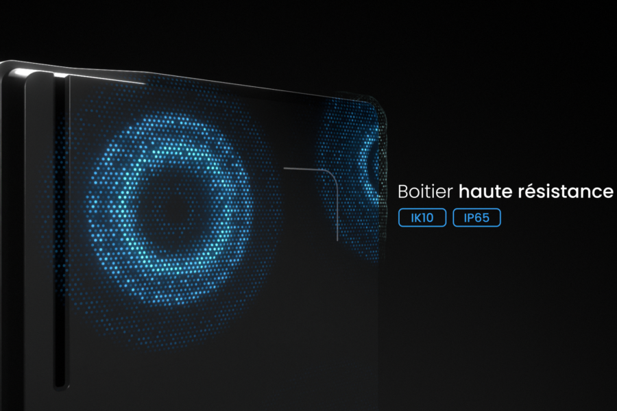 Lecteur de sécurité LiNEGUARD noir haute résistance certifié IK10 et IP65
