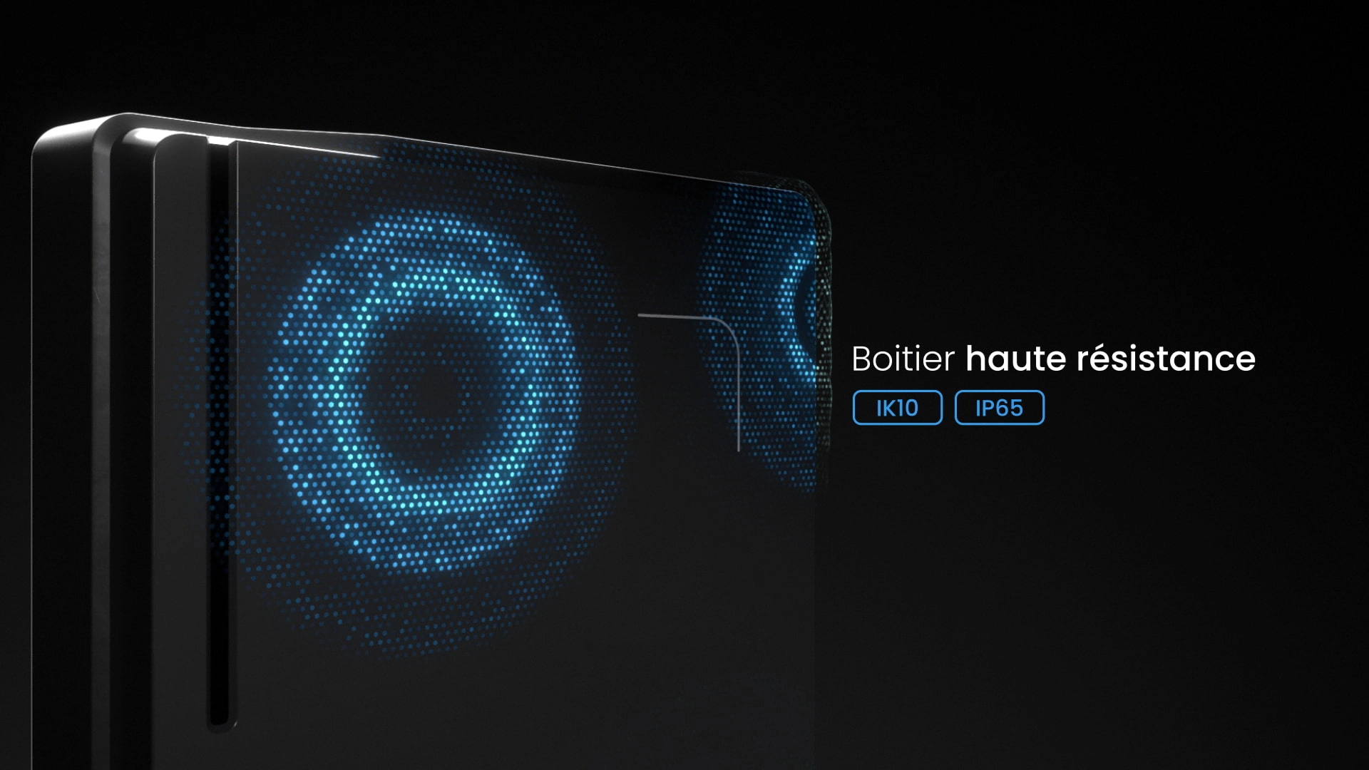 Lecteur de sécurité LiNEGUARD noir haute résistance certifié IK10 et IP65