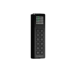 Terminal de sécurité étroit LiNEGUARD avec clavier à code pour authentification à double facteur et matrice de 25 LEDs